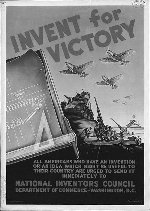 WWII poster encouraging inventions